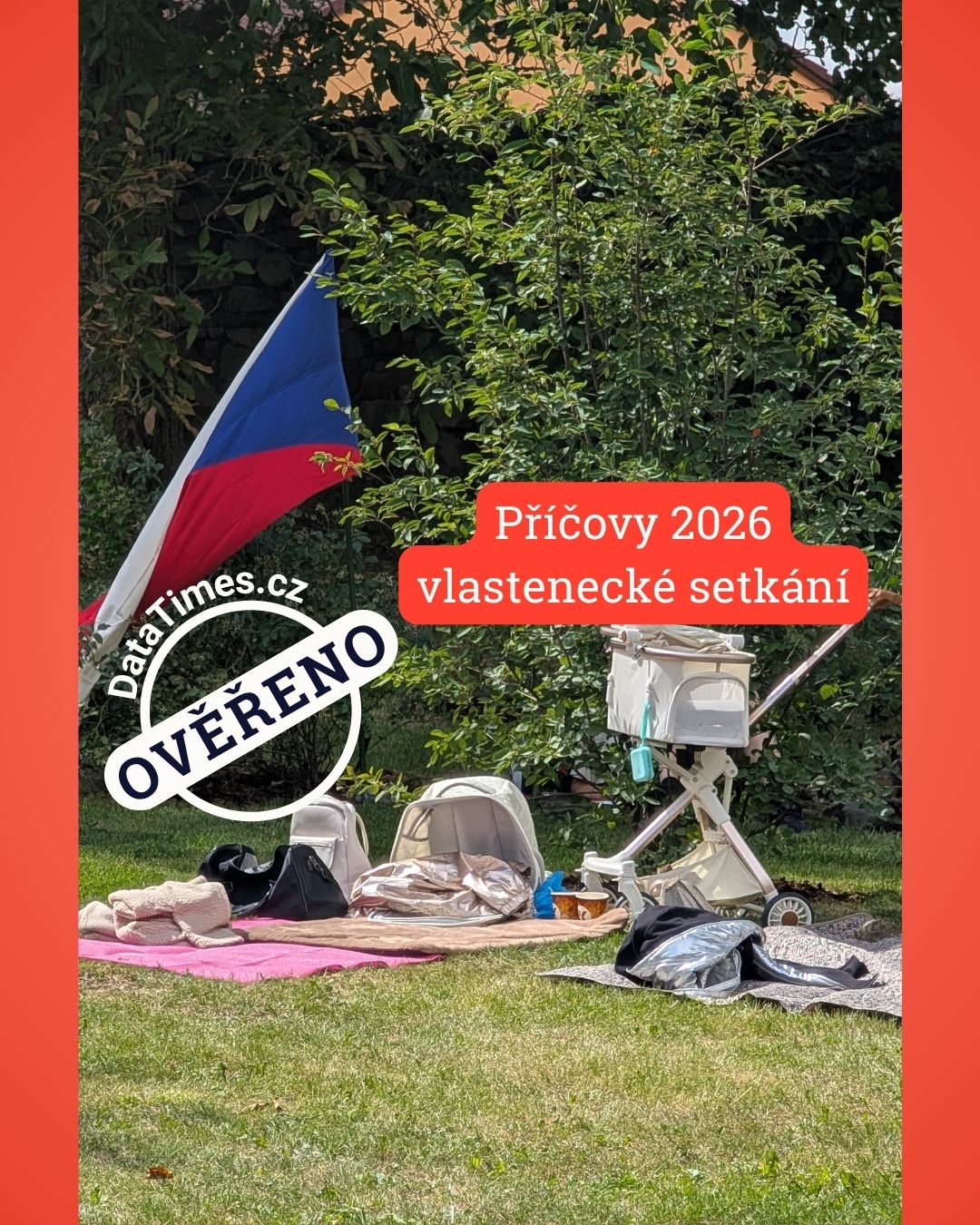 V Příčovech byly k vidění zdaleka nejen státní symboly.