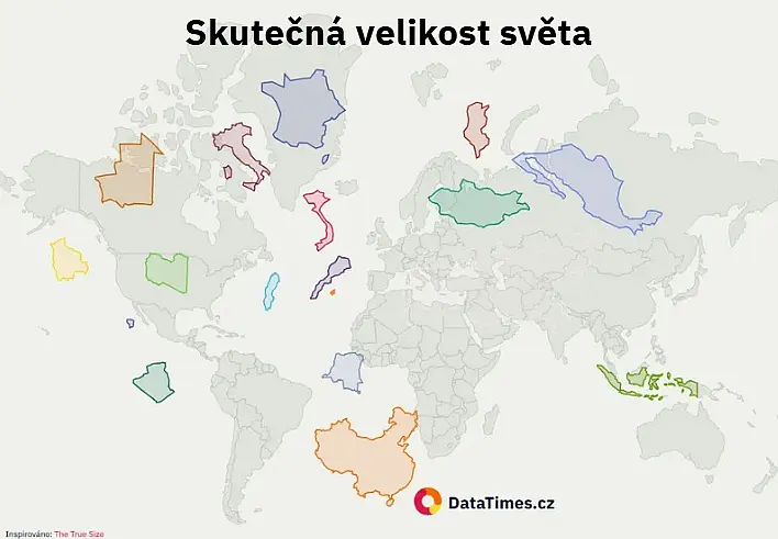 Grónsko není větší než Afrika. Na většině map ale ano
