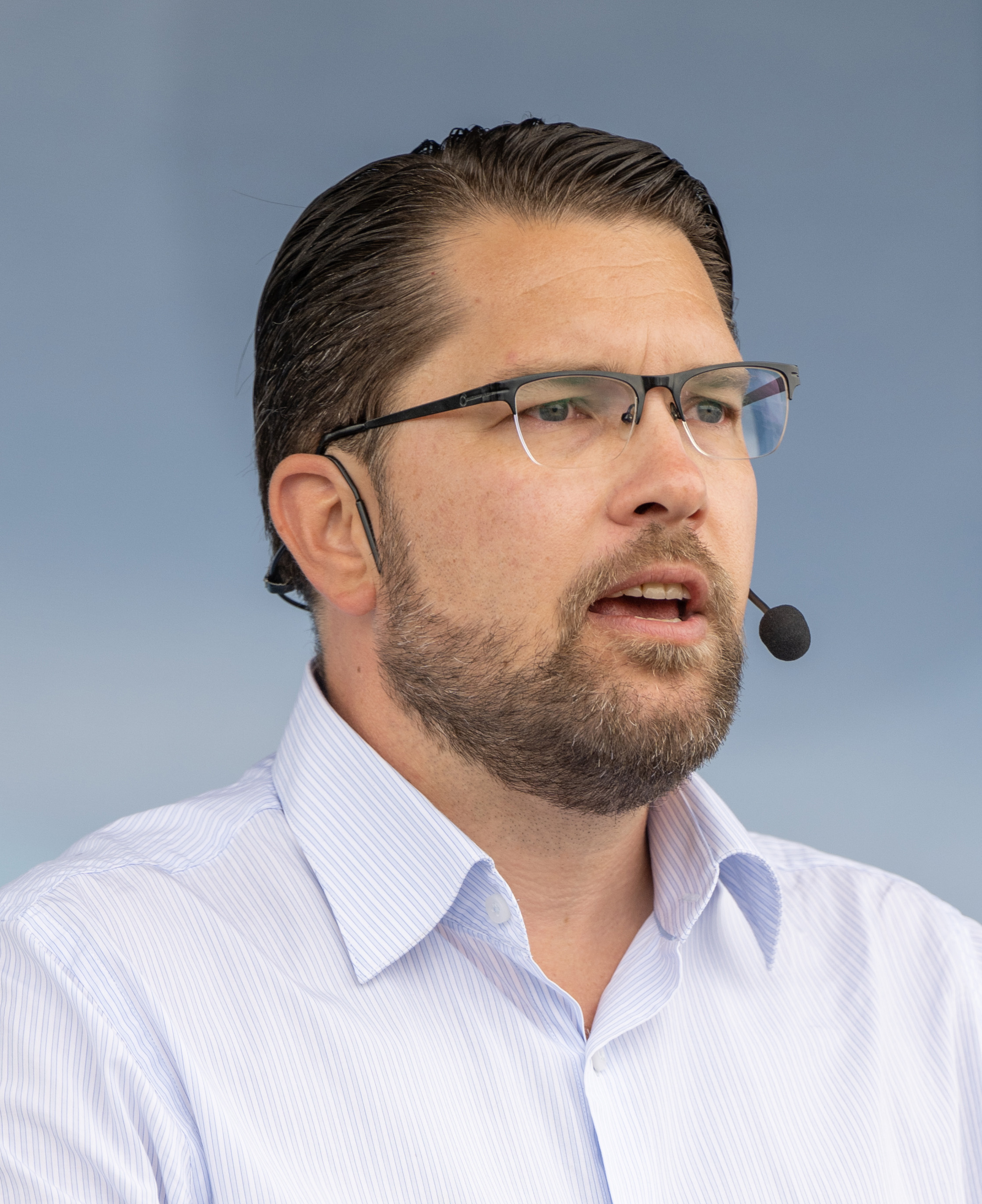 Jimmie Åkesson na akci Frihamnsdagarna 2022